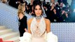 Kim Kardashian Wears A Dress Made Entirely Of Pearls To The 2023 Met Gala