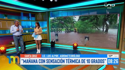 Se viene la semana más fría del año en Santa Cruz, con lluvias y ráfagas de vientos