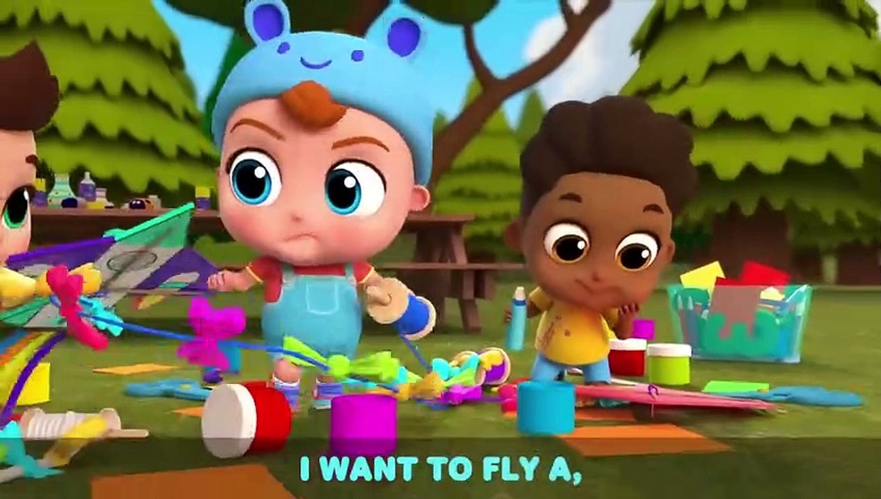 This Is The Way We Fly A Kite | Little Angel Kids Songs & Nursery Rhymes