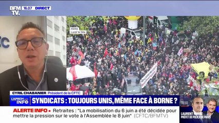 Cyril Chabanier, président de la CFTC, n'écarte pas "des actions" d'ici le 6 juin