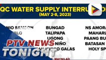 Maynilad water service interruption in several Quezon City, Navotas areas starts tonight until May 8