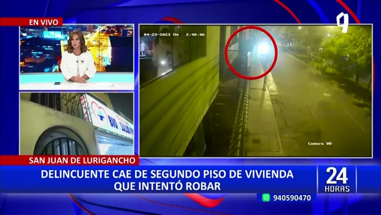 San Juan de Lurigancho: ladrón cae de segundo piso al intentar robar en vivienda