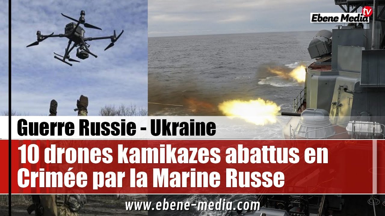 Une attaque de drones kamikaze repoussée en Crimée par la Marine militaire russe