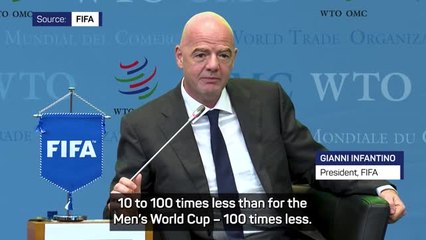 Download Video: Infantino threatens European blackout for Women's World Cup