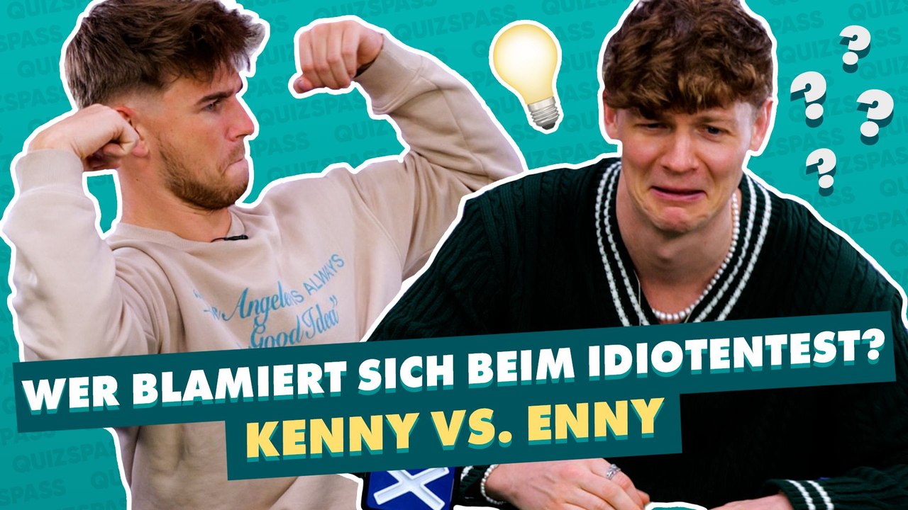 Wer blamiert sich beim idiotentest? kenny vs. enny