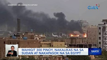 Mahigit 300 Pinoy, nakalikas na sa Sudan at nakapasok na sa Egypt | Saksi