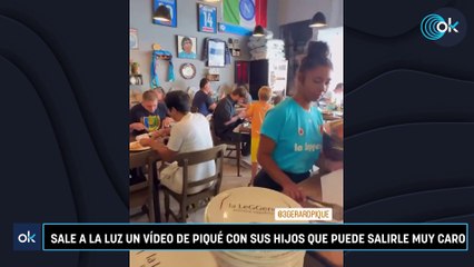 Sale a la luz un vídeo de Piqué con sus hijos que puede salirle muy caro