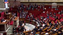 La colère du député LFI Antoine Léaument, cet après-midi à l'Assemblée contre Gérald Darmanin ! On a pu voir le début debout en train d'hurler 