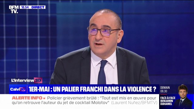 1er-mai: On a passé un cap dans la violence estime Laurent Nuñez (préfet de police de Paris)