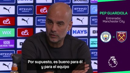 Pep Guardiola admite que está sorprendido por los récords goleadores de Haaland