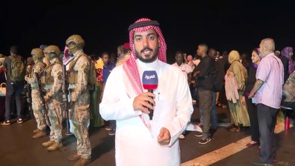 مراسل #العربية سلطان السلمي: وصول 220 راكبا بينهم 14 سعوديا إلى #جدة على متن سفينة جلالة الملك "الرياض" القادمة من #بورتسودان