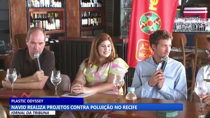 Navio realiza projetos contra poluição no Recife
