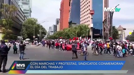 CON MARCHAS Y PROTESTAS, SINDICATOS CONMEMORAN EL DÍA DEL TRABAJO