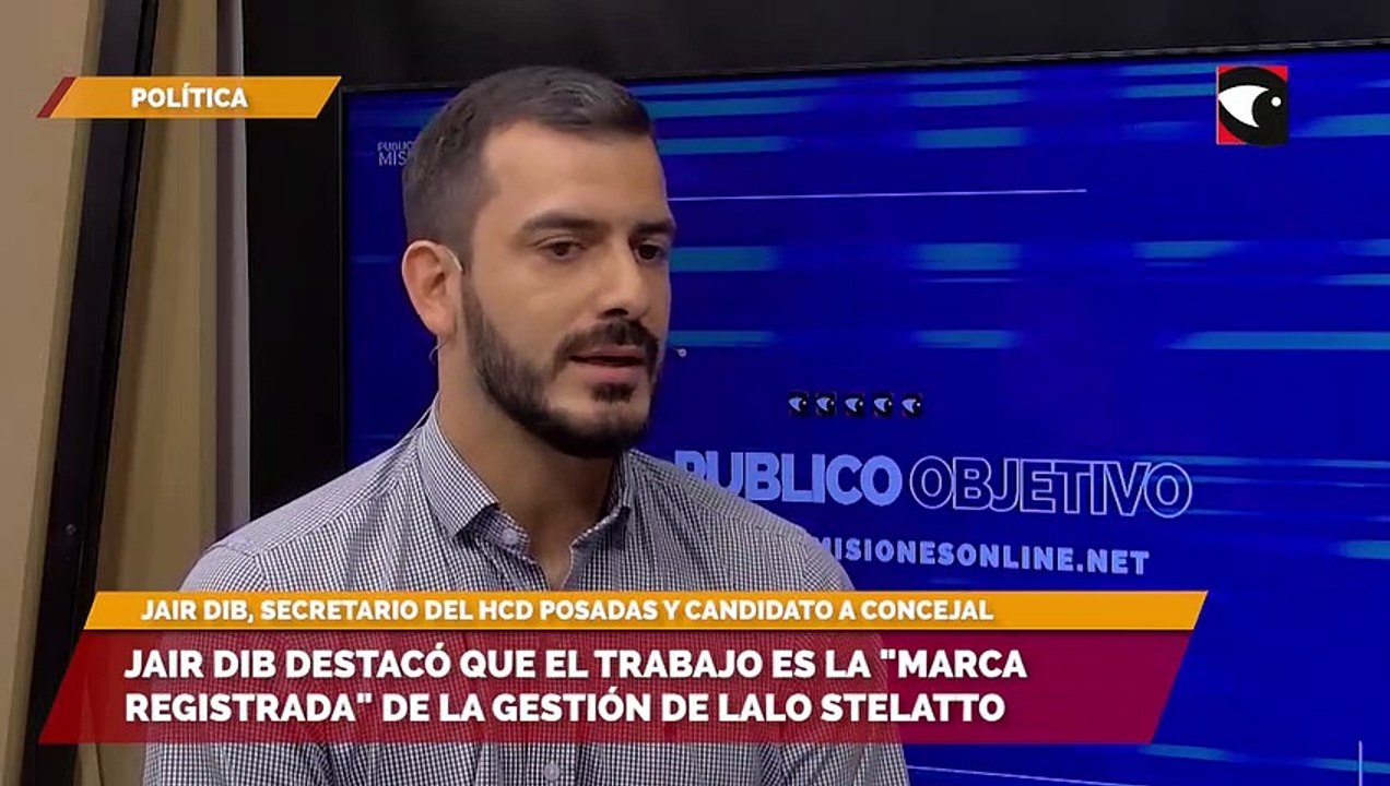 Jair Dib destacó que el trabajo es la "marca registrada" de la gestión de Lalo Stelatto