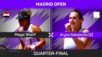 Sabalenka avoids Sherif scare to reach semis