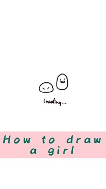 How to draw a girl with handmade
