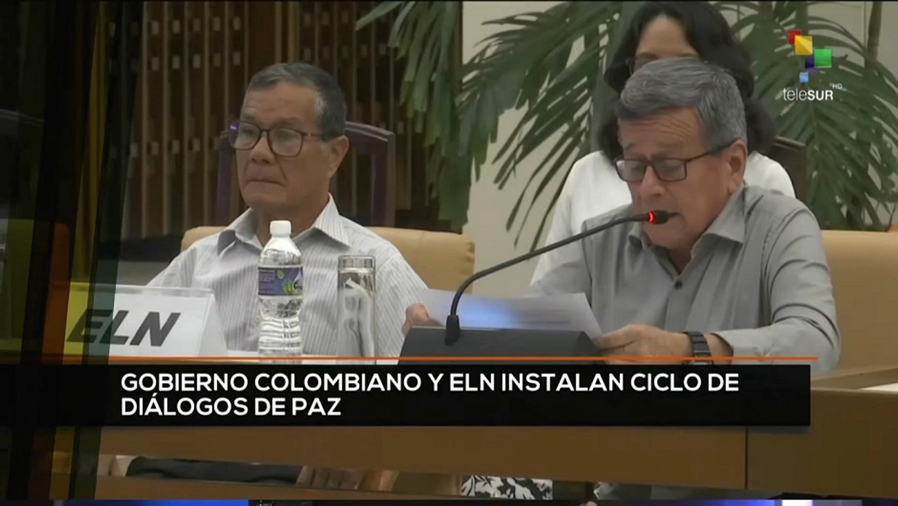 teleSUR Noticias 15:30 02-05: Gobierno colombiano y ELN instalaron tercer ciclo de Diálogos de Paz