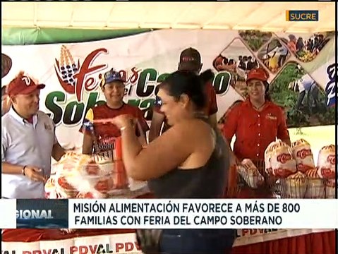 Sucre | Familias de la comunidad Antonio José de Sucre son favorecidas con Feria del Campo Soberano