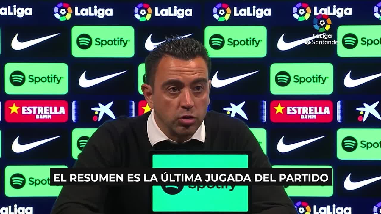 Xavi: "Ansu ha estado bien, le ha faltado gol"