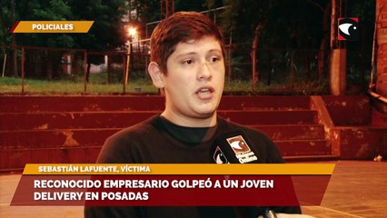 Posadas Reconocido empresario local golpeó a un joven delivery