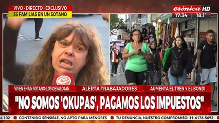 Vecina a los gritos contra los "okupas": "¿Qué dice la gorda kapanga esta?"