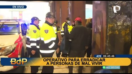 Download Video: Ate: realizan operativo para erradicar a habitantes de calle que serían el terror de los transeúntes