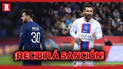 Messi suspendido dos semanas en el PSG