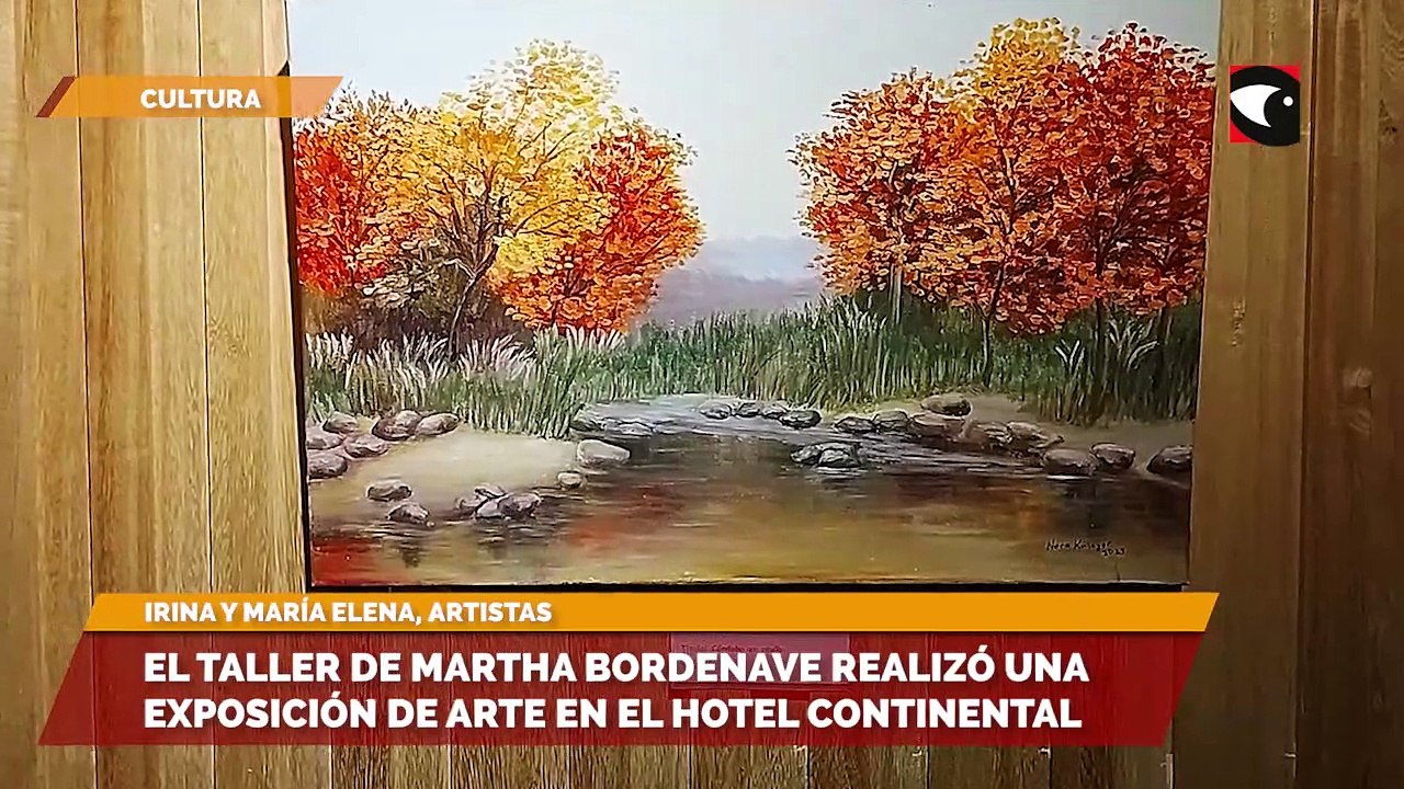 El taller de Martha Bordenave realizó una exposición de arte y fotografía en el hotel Continental