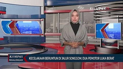 Kecelakaan Mengerikan di Jalur Songgom Pejagan Brebes Dua Pengendara Motor Tergeletak
