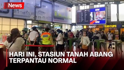 Hari Kedua Masuk Kerja dan Sekolah, Begini Situasi Stasiun Tanah Abang