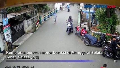 Heboh! Komplotan Maling Motor di Tebet Berpenampilan Rapi, Santai Beraksi  Siang Bolong