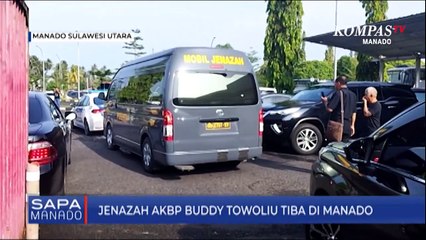 Jenazah Kasat Narkoba Polres Jaktim Tiba Di Manado