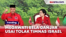 'Nyanyian' Megawati Bela Ganjar yang Diserang Usai Tolak Timnas Israel, Singgung Konstitusi