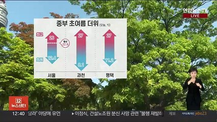 [날씨] 중부 초여름 더위…내일 전국 '비소식'