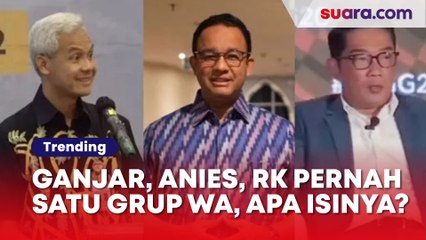 Télécharger la video: Fakta Ganjar Pranowo Pernah Satu Grup WA Sama Anies Baswedan dan Kang Emil