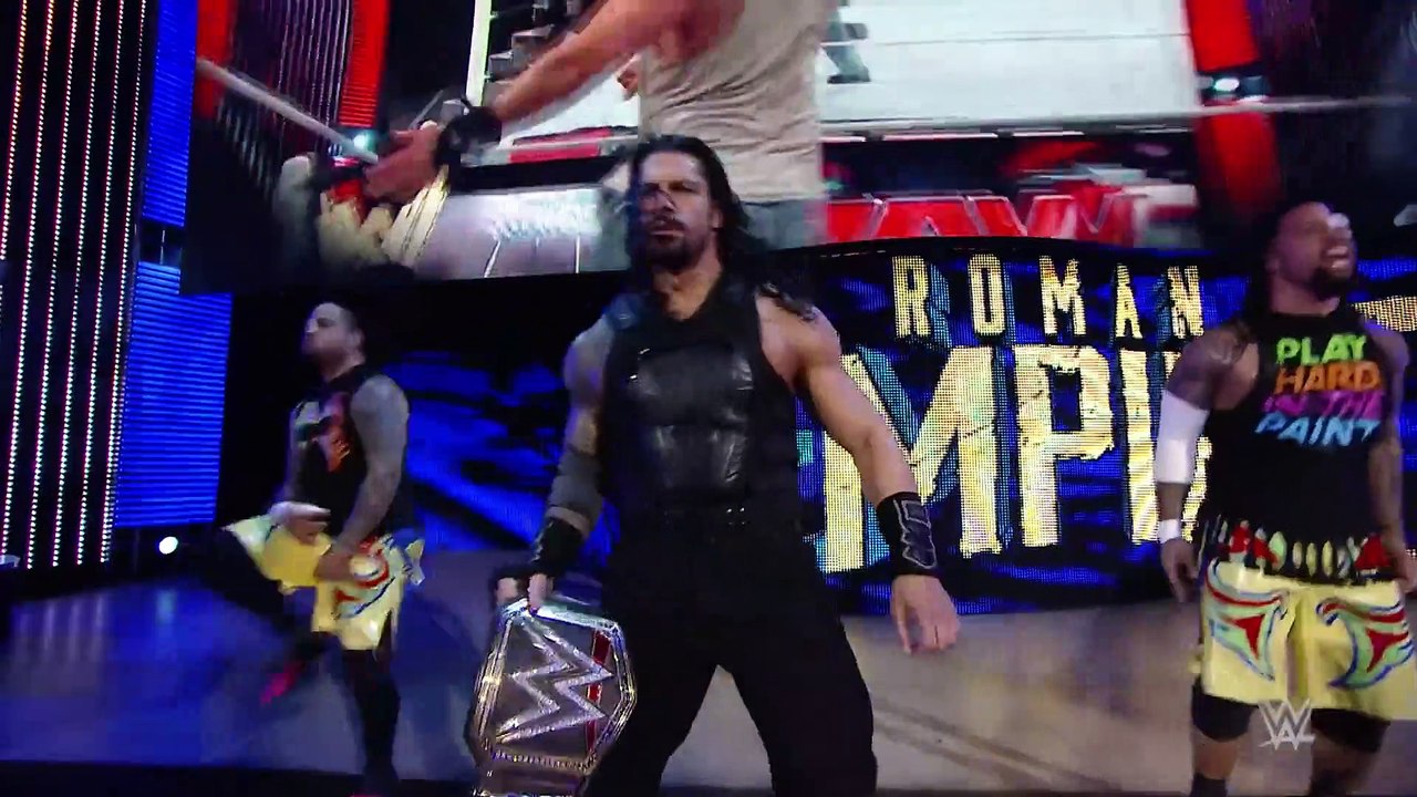 The Bloodline’s first entrance- On this day in 2016