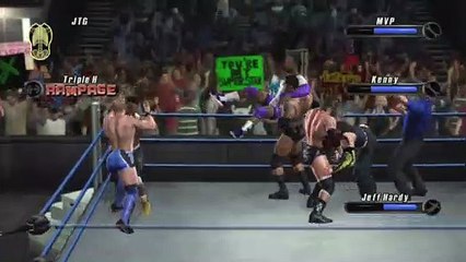 Winning A Six Man Match (WWE SmackDown Vs. Raw 2008)