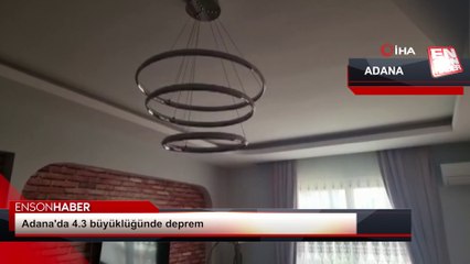 Adana'da 4.3 büyüklüğünde deprem meydana geldi