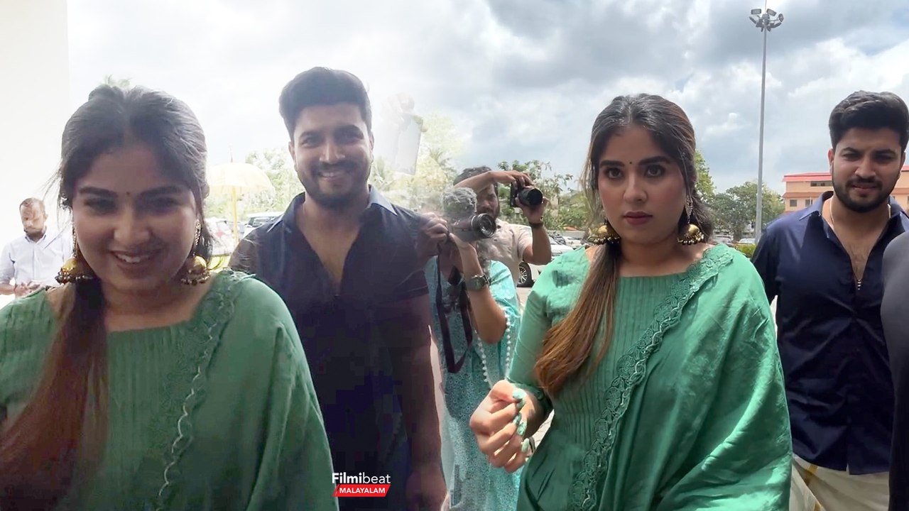 Jeeva Joseph & Aparna At Malavika Wedding: വൈകി എത്തി വെപ്രാളപ്പെട്ട് ഓടുന്ന അപർണ്ണയും ജീവയും