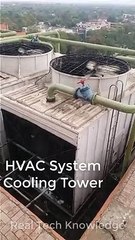 Working Position of Cooling Towers / Cooling water system in Plaza mall / Cooling Tower system / #hvac #cooling #mechanical #coolingsystem #coolingtowers