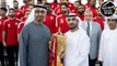 UAE President Sheikh Mohammed Bin Zayed receives victorious Sharjah football team