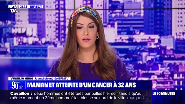 La présentatrice météo BFMTV Virgilia Hess évoque l'annonce de son cancer du sein: On pense à la mort, on arrive pas à y croire - Regardez