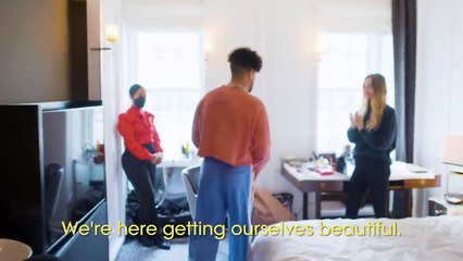 Bad Bunny looks dapper on Met Gala red carpet in open-back Jacquemus suit, rosette cape