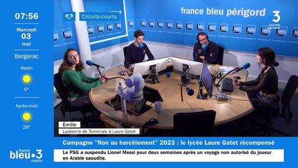 Le Lycée Laure Gatet de Périgueux, récompensé pour son clip contre le harcèlement scolaire