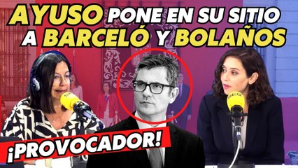 ¡Qué 10 minutazos! Ayuso pone de rodillas a Barceló por su ridícula defensa de Bolaños