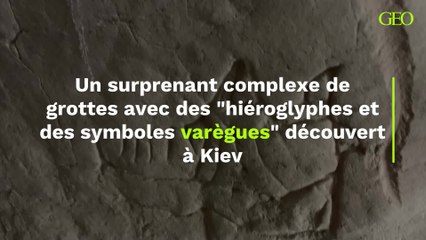 Kiev : un surprenant complexe de grottes avec des hiéroglyphes et des symboles varègues découvert