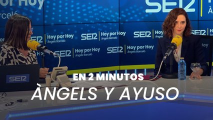 Entrevista de Àngels Barceló a Díaz Ayuso en 2 minutos: "Vinieron a provocar"