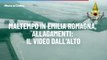 Maltempo in Emilia Romagna, allagamenti: il video dall'alto