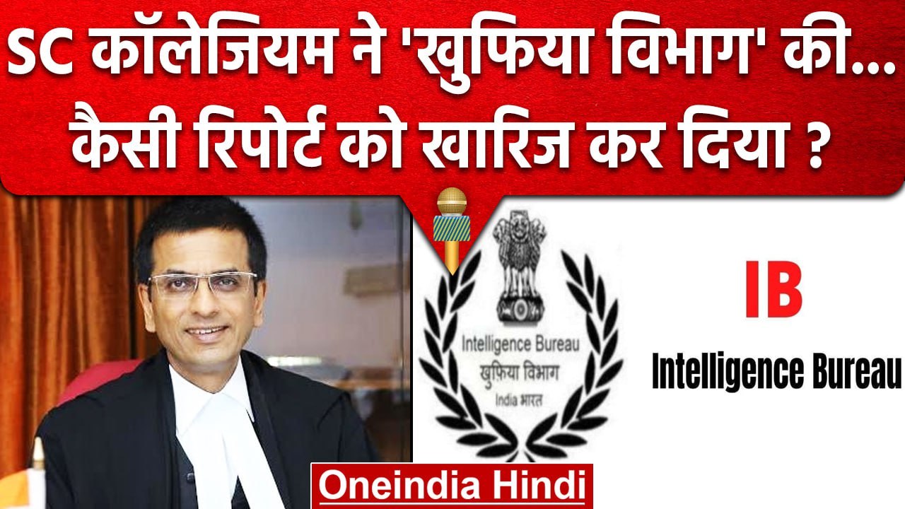 CJI DY Chandrachud : Supreme Court Collegium ने IB की कैसी रिपोर्ट खारिज की ? | SC | वनइंडिया हिंदी