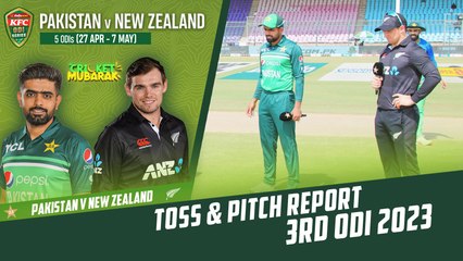Toss & Pitch Report | Pakistan vs New Zealand | 3rd ODI 2023 | PCB | M2B2T